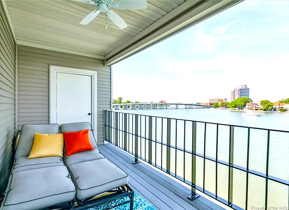 Balcony and river view