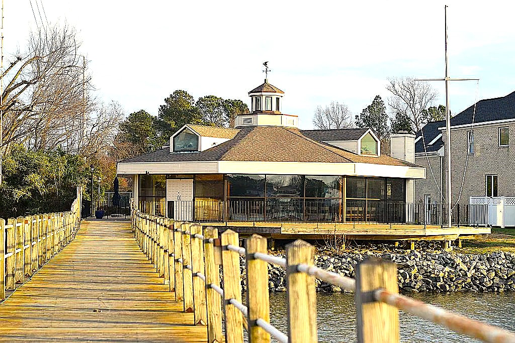 Dock and clubhouse
